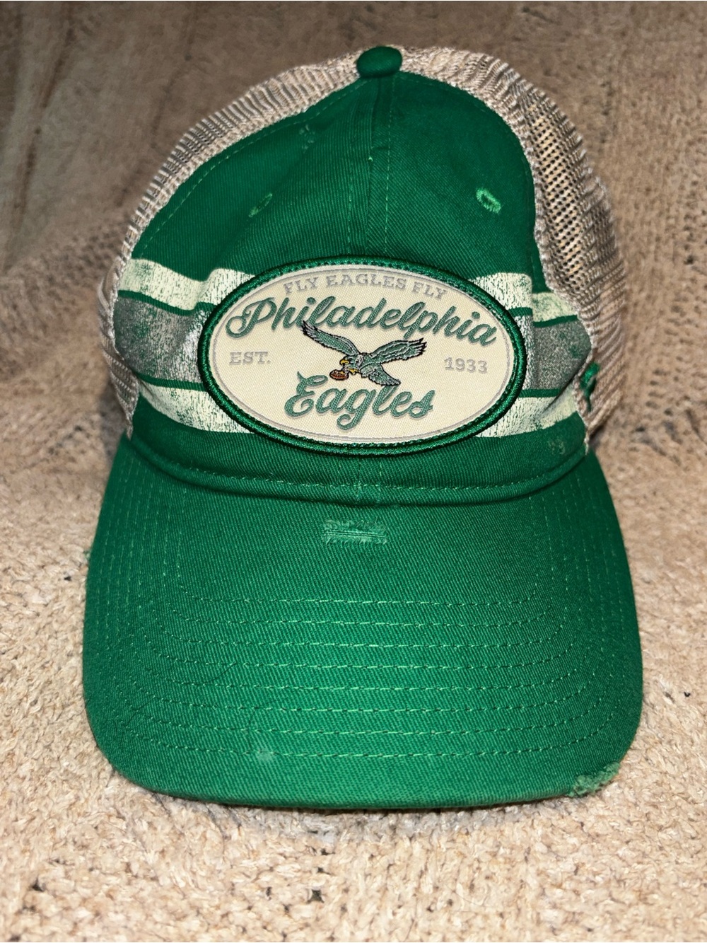 Philadelphia Eagles Green Trucker Hat Fanatics NFL